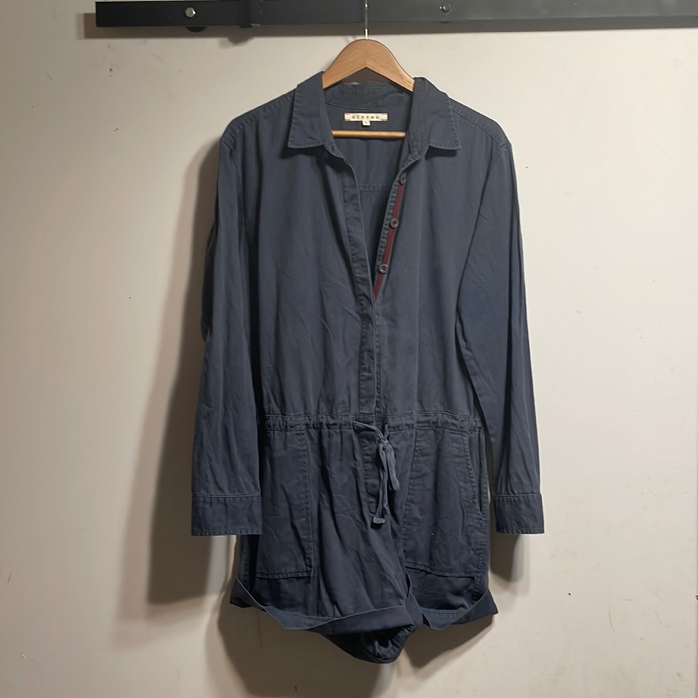 XiRENA Georgie Button Front Romper in Blue